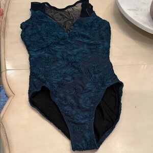 Chic Teal Lace Bodysuit